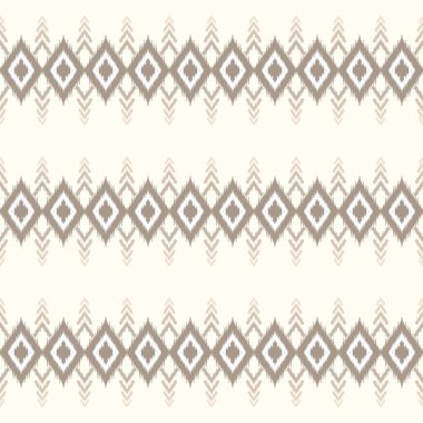 Etnik faks. Güzel, pürüzsüz desen. Geleneksel yerli. Arkaplan, duvar kağıdı, vektör illüstrasyonu, kumaş, giysi, batik, halı, nakış için tasarım.