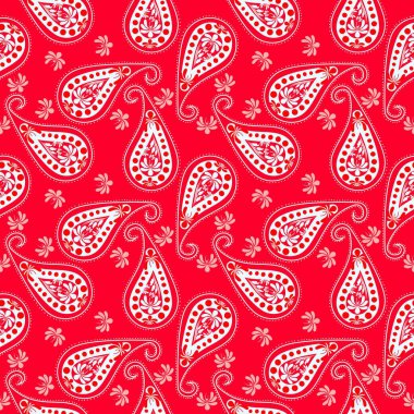 Paisley or Boteh seamless pattern is an ancient textile design from the Persian region, traditionally used to decorate carpets, shawls, and textiles. It is a distinctive and recognizable motif. clipart