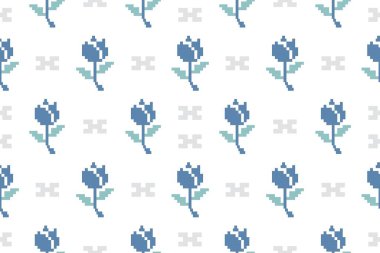 Halı, kumaş baskı ve dekorasyon için kusursuz pikseller..