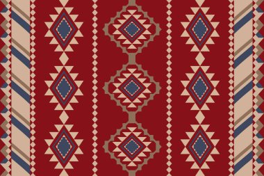 Geometrik dikişsiz vektör deseni Yunan, Aztek ve kabile sanatının karışımı, halı, baskı, giysi ve dekor için mükemmel..