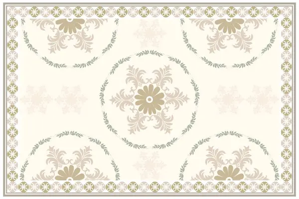 İran Halısı veya İran Halısı Geleneksel Tasarımı Oriental Damask Çiçek Nakışı Halı, Atmaca, Duvar Kağıdı, Paketleme, Kumaş, Kıyafet ve Kabile Vektör Dokuları.