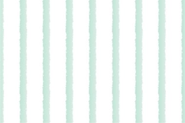 Yumuşak pastel yeşilde kusursuz dikey çizgili vektör deseni. El çizimi, dokulu çizgiler. Kumaş baskıları, hediye paketi, ambalaj ve geçmiş için ideal.