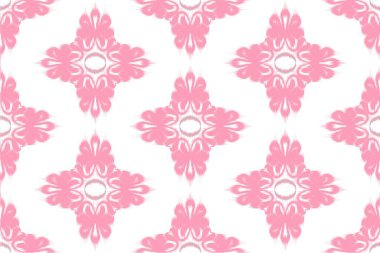 Etnik faks. Güzel, pürüzsüz desen. Geleneksel yerli. Arkaplan, duvar kağıdı, vektör illüstrasyonu, kumaş, giysi, batik, halı, nakış için tasarım.