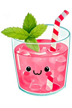 Tatlı suluboya karpuz Clipart. Parlak Renklerle Çeşitli Eğlenceli Şekiller.