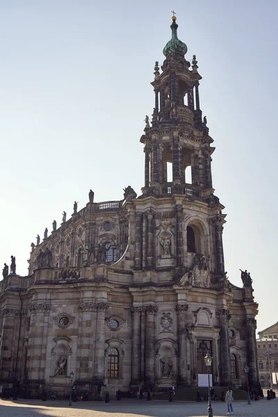 Dresden Duitsland Maart 2022 Heilige Drievuldigheidskerk Theaterplatz — Stockfoto