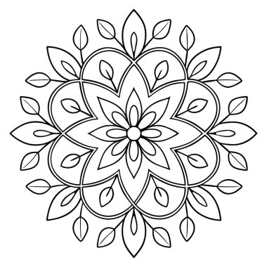 Simetrik şekilleri organik yaprak motifleriyle harmanlayarak, DIY projeleri, lazer kesimi, nakış işleme ve dijital koleksiyon defteri için uyumlu bir tasarım yaratıyor. Bu çok yönlü vektörler rahatlatıcı bir estetik sunuyor ve ruhani sanat, doğa için mükemmeller.