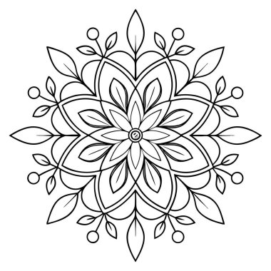 Simetrik şekilleri organik yaprak motifleriyle harmanlayarak, DIY projeleri, lazer kesimi, nakış işleme ve dijital koleksiyon defteri için uyumlu bir tasarım yaratıyor. Bu çok yönlü vektörler rahatlatıcı bir estetik sunuyor ve ruhani sanat, doğa için mükemmeller.