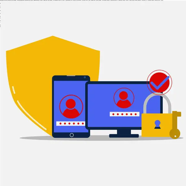 Güvenlik sisteminin düz tasarımı