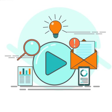 E- posta Pazarlama Kavramları ve Çevrimiçi İş Stratejileri, Reklamcılık, E- posta bültenleri, mesajlaşma, web afişleri, sosyal medya, bilgi grafikleri