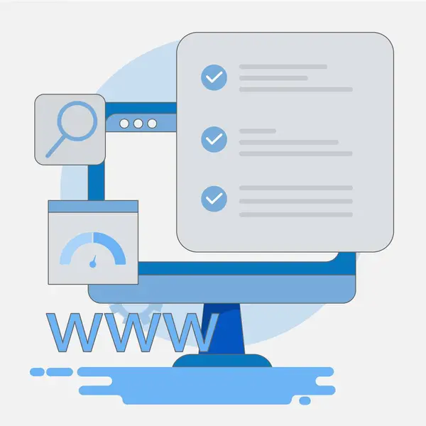 SEO 'da Alan Otoritesinin Artırılmasının İllüstrasyonu: Arka Bağlantı Stratejisi, Güven ve Arama Görülebilirliği. EPS 3