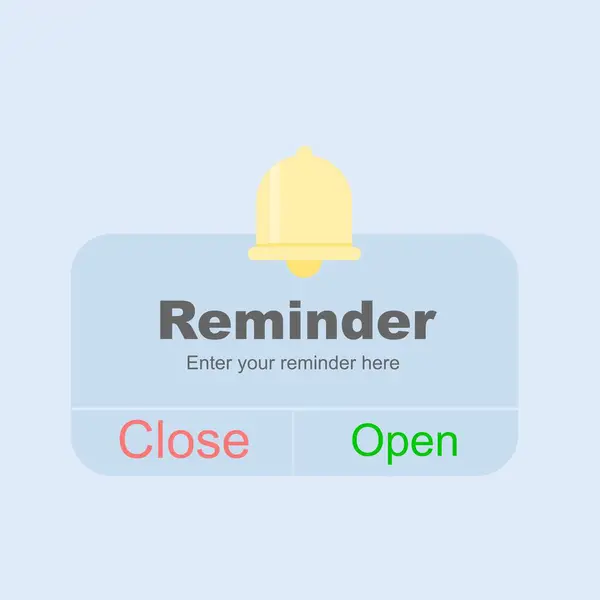 Hatırlatma İllüstrasyonu, Haber Sayfası. İş planlaması, etkinlikler, düz manzaralı hatırlatmalar ve programlar. zaman anımsatma kavramı.