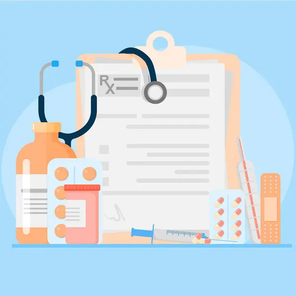 Eczane için ilaç koleksiyonu konsepti. Uyuşturucu ikonu koleksiyonu. Düz çizim. İniş sayfası grafiği. EPS 4