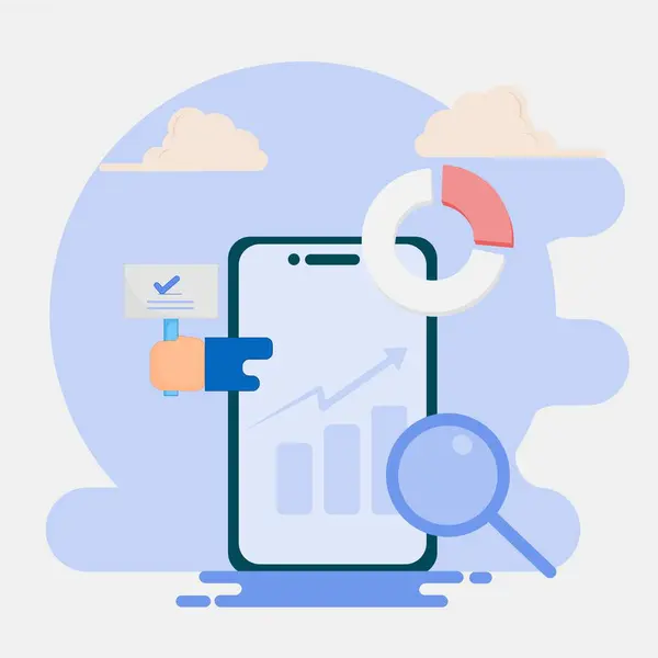  Çizim çizelgesi al ve sat. Nakit yatırım konsepti, finansal yatırımlarla takas. Ticari rapor simgesi vektör illüstrasyonu.