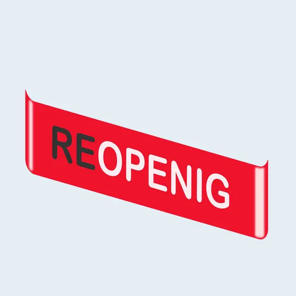  reopening stickers, can be used for stickers, banners.