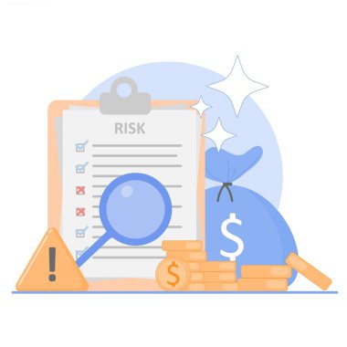 Vektör düz çizim. finansal kavram.