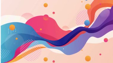 HD 'de dalga efekti renkli video