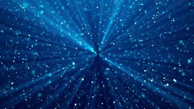 Mavi ve beyaz parçacık arkaplan videosu HD