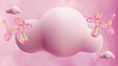 Bir balonun 3 boyutlu görüntüsü