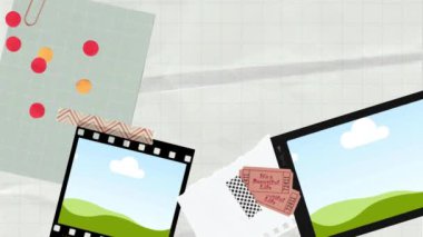 Tablet ve grafikli kağıdın dijital bileşimi