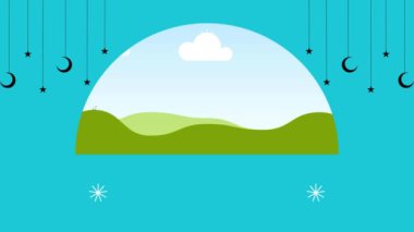 bulut ve güneş vektör çizimi tasarımı