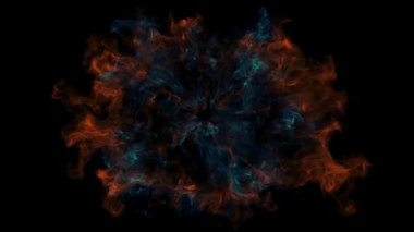 Renkli çizgiler ve noktalarla soyut arkaplan