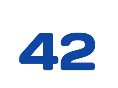 Beyaz arkaplanda mavi 34 numara