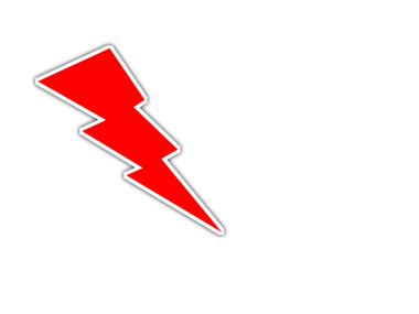 Şimşek simgesi vektörü siyah arkaplanda izole edildi, şimşek şeffaf işareti