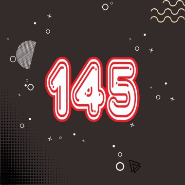 Siyah yazı tipli 45 numara.