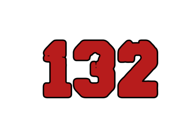 Sayı vektör yazı tipi tasarımı. Dekoratif noktalı sayı.