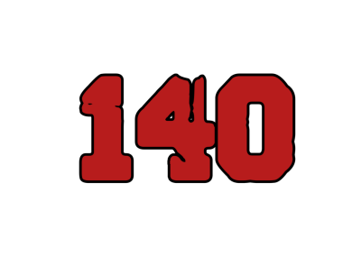 Sayı vektör yazı tipi tasarımı. Dekoratif noktalı sayı.