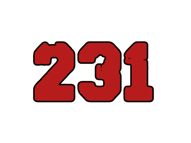 Siyah arkaplan üzerindeki kırmızı 359 metnin vektör çizimi