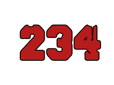 Siyah arkaplan üzerindeki kırmızı 359 metnin vektör çizimi