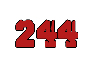 Siyah arkaplan üzerindeki kırmızı 359 metnin vektör çizimi