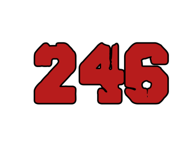 Siyah arkaplan üzerindeki kırmızı 359 metnin vektör çizimi