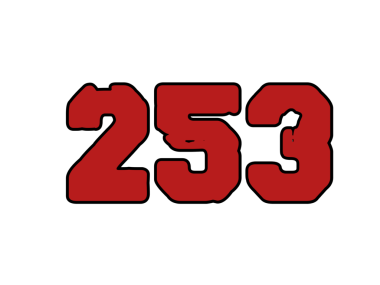 Siyah arkaplan üzerindeki kırmızı 359 metnin vektör çizimi