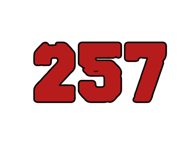 Siyah arkaplan üzerindeki kırmızı 359 metnin vektör çizimi