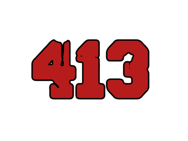 4 numara 34 kırmızı numara 3 d yazı tipi siyah arkaplanda izole edildi.