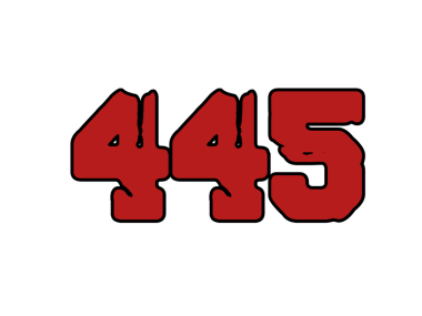 4 5 4 numara vektör tasarımı