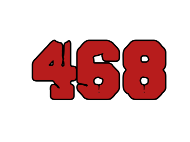 Siyah renk dizaynlı 453 numara beyaz arkaplanda izole edildi.