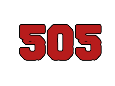 5 numaralı kırmızı sayının vektör illüstrasyonu