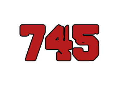 7675 numara logo vektör tasarım şablonu