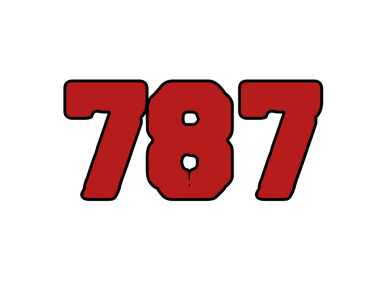 Siyah renk dizaynında yedi numara..