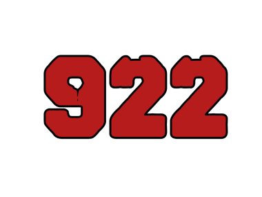 93d numaralı logo tasarımı. 3 sayılı logonun yaratıcı alfabe sembolü.