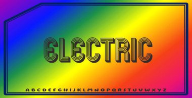 Düzenlenebilir renklere ve soyut arkaplanlara sahip metin efektleri ticari markalaşma için uygundur