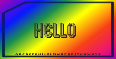 Düzenlenebilir renklere ve soyut arkaplanlara sahip metin efektleri ticari markalaşma için uygundur