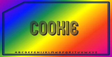 Düzenlenebilir renklere ve soyut arkaplanlara sahip metin efektleri ticari markalaşma için uygundur