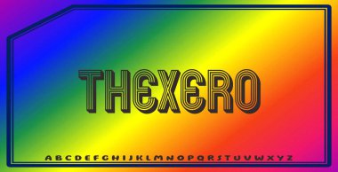 Düzenlenebilir renklere ve soyut arkaplanlara sahip metin efektleri ticari markalaşma için uygundur