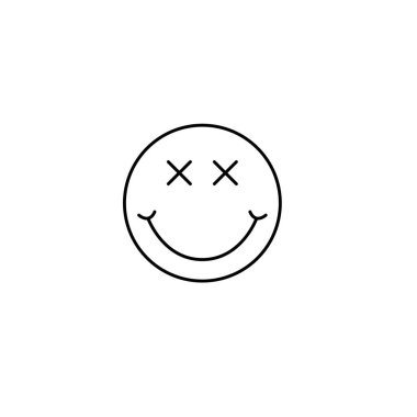 Simge vektör çizim tasarım gülümse