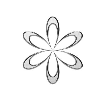 Beyaz arkaplanda çiçeğin vektör illüstrasyonu