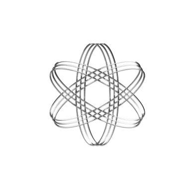 Atomun vektör illüstrasyonu.